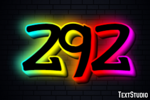 292 Эффект текста