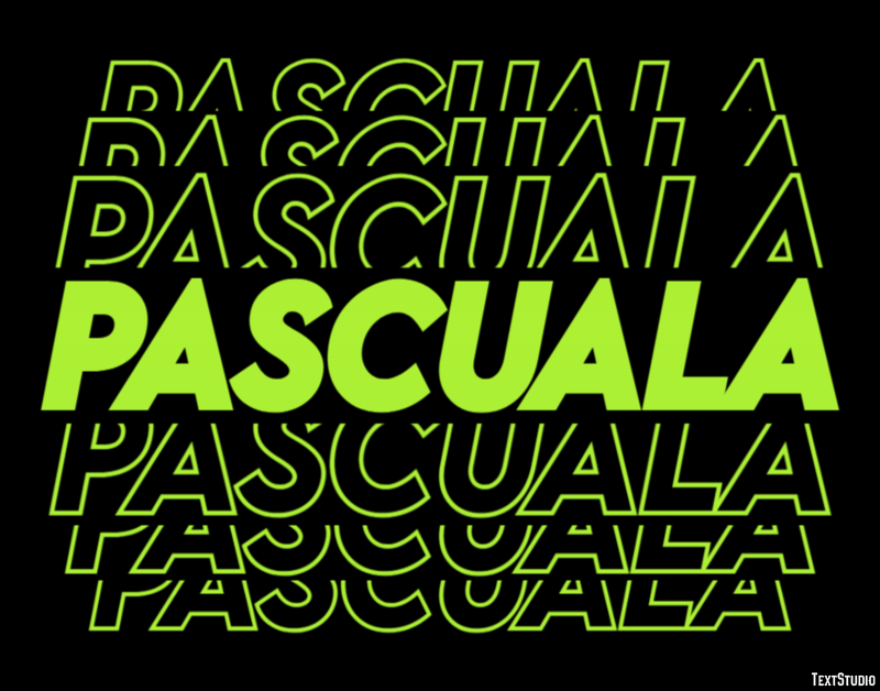 Pascuala Efecto de Texto