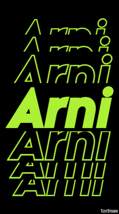 Arni Text Effect