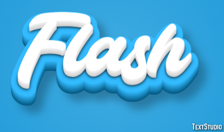 Flash Efecto de Texto