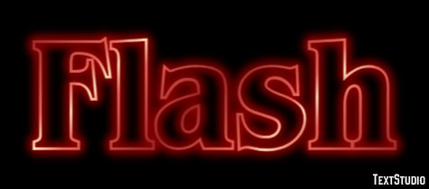 Flash Efecto de Texto