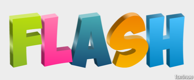 Flash Efecto de Texto