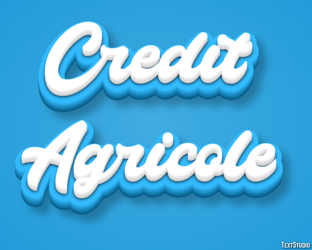 Credit Agricole Texteffekt