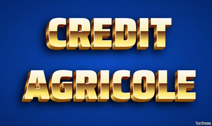 Credit Agricole Tekst Effect