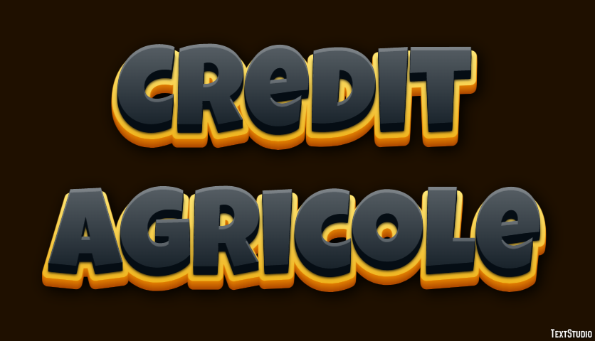 Credit Agricole Tekst Effect