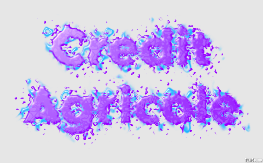 Credit Agricole Texteffekt