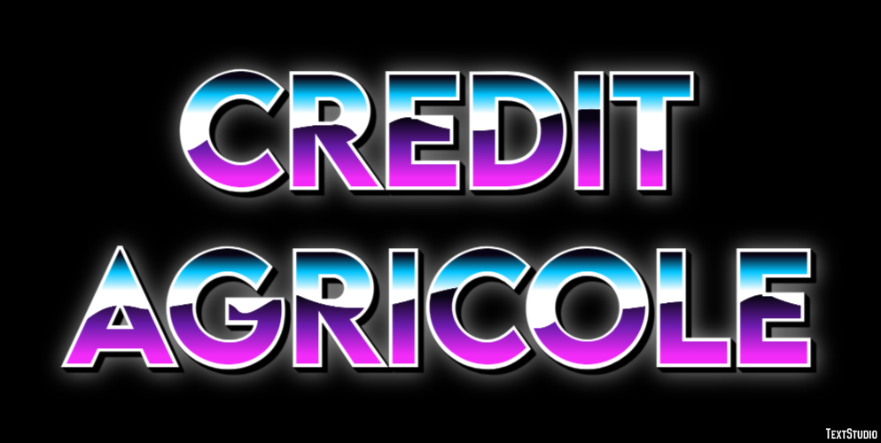 Credit Agricole Texteffekt