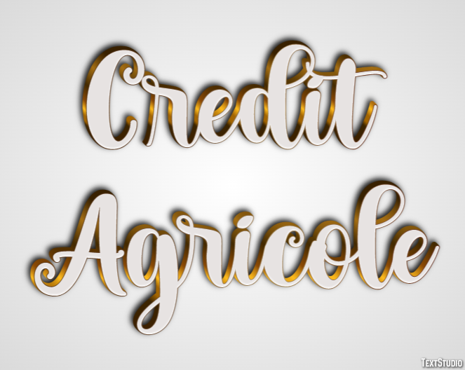 Credit Agricole Texteffekt