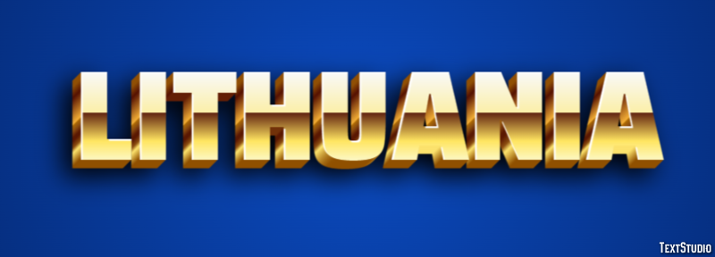 Lithuania Text Effect
