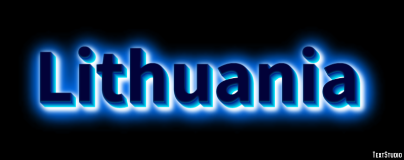 Lithuania Text Effect