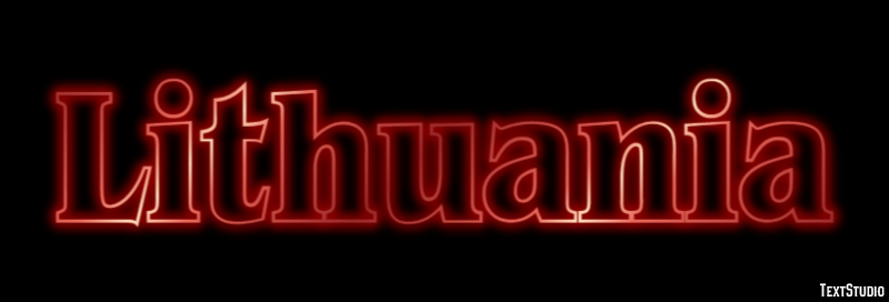 Lithuania Tekst Effect