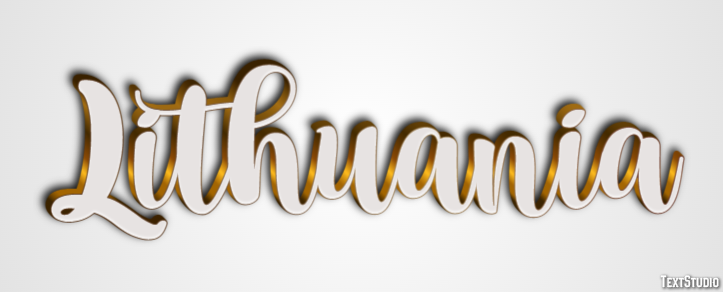 Lithuania Text Effect