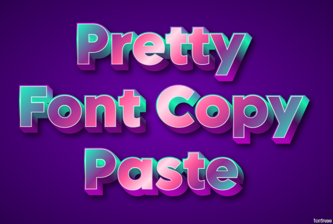 Pretty Font Copy Paste Text Effect