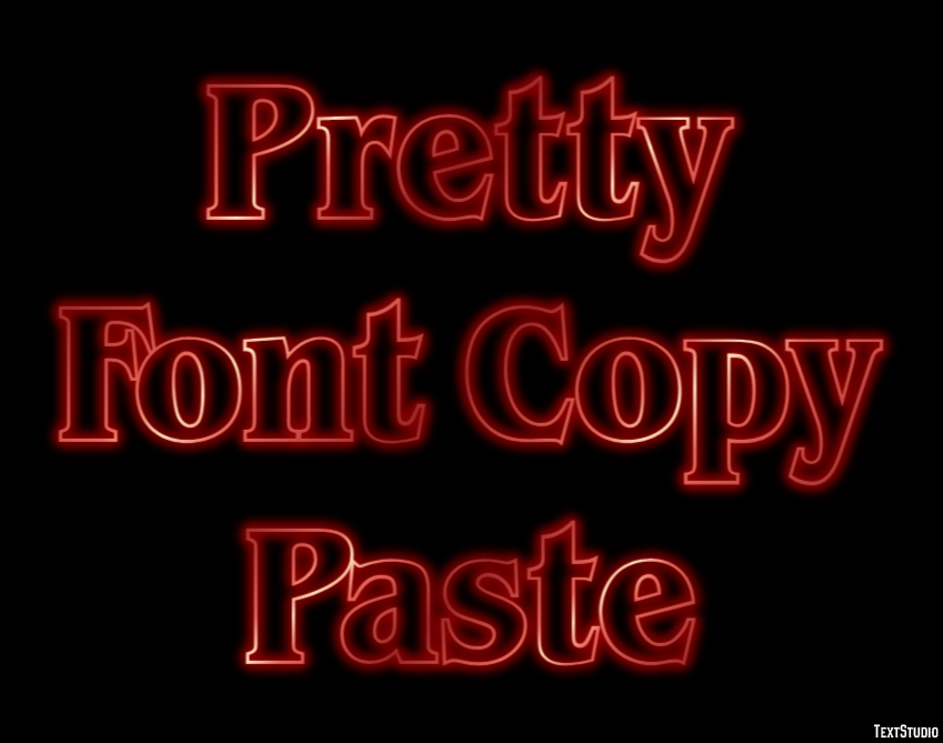 Pretty Font Copy Paste Text Effect