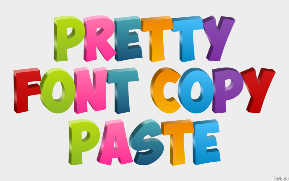 Pretty Font Copy Paste Text Effect