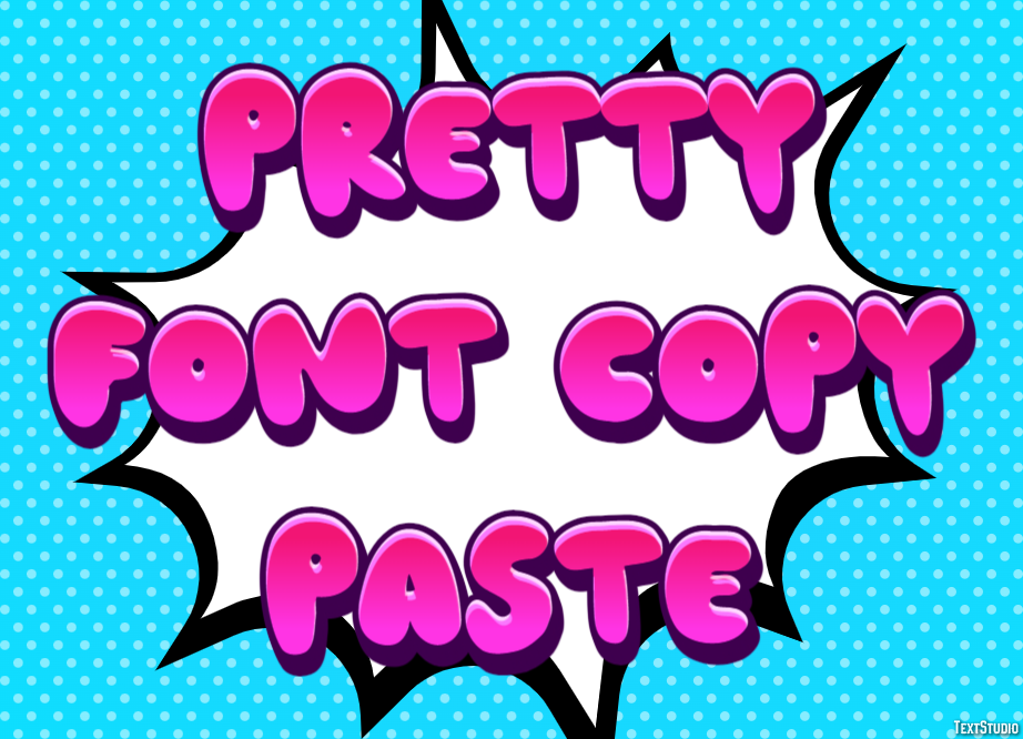 Pretty Font Copy Paste Efecto de Texto