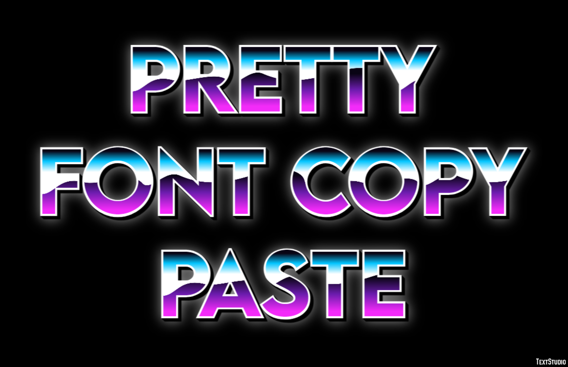 Pretty Font Copy Paste Effetto testo