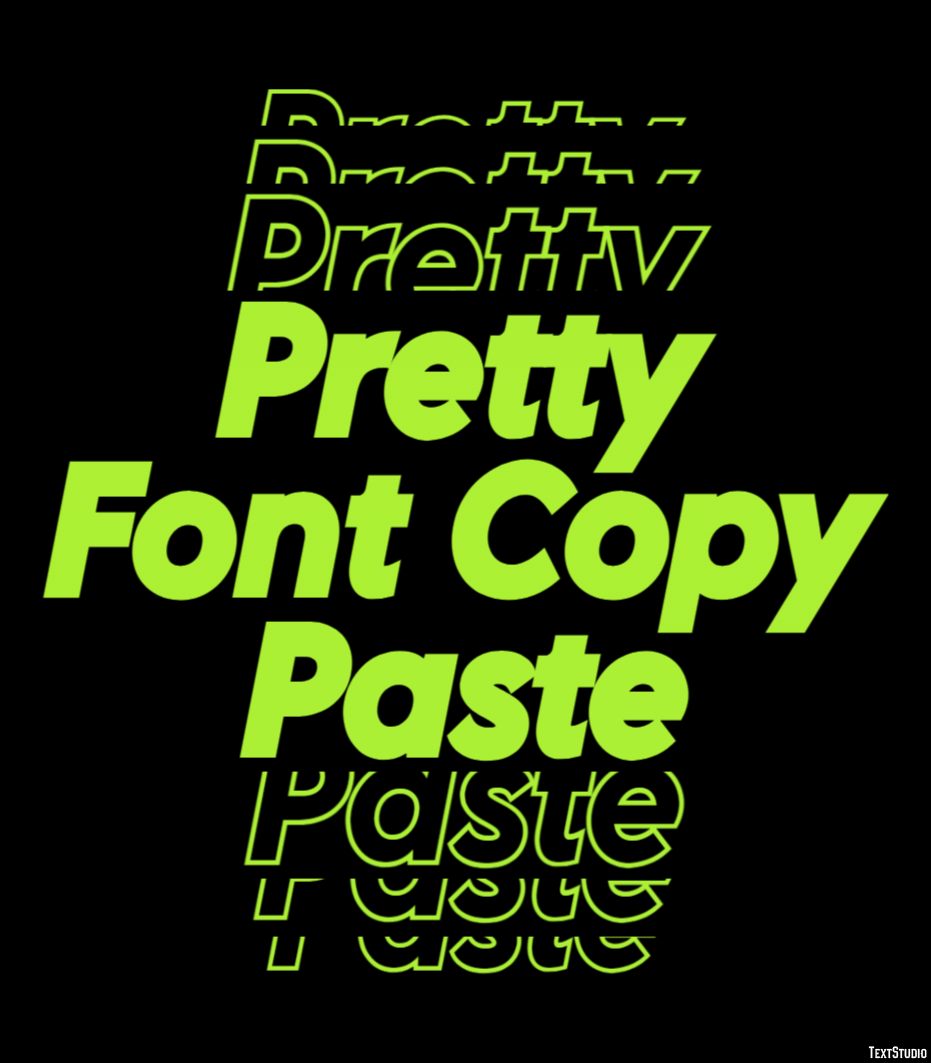 Pretty Font Copy Paste Effetto testo
