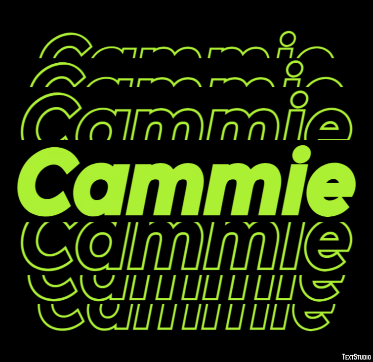 Cammie Text effect