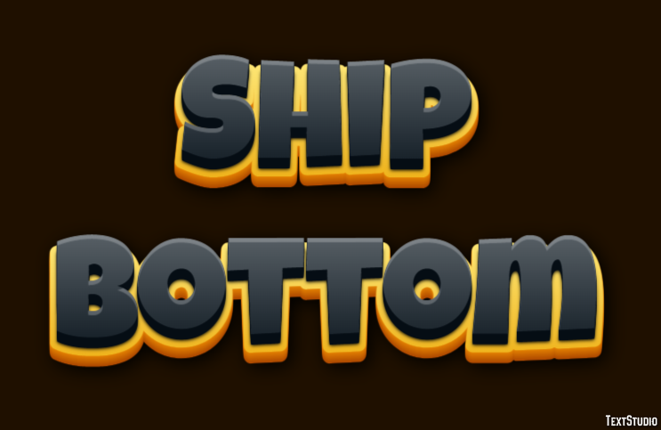 Ship Bottom Efekt tekstowy