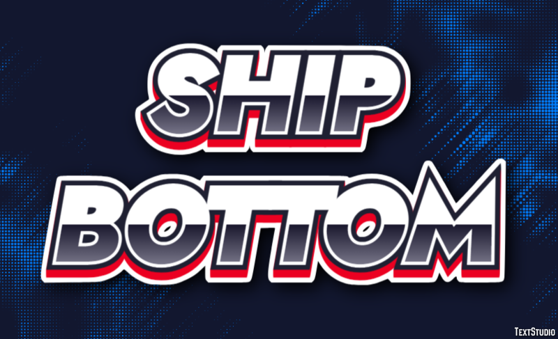 Ship Bottom Efekt tekstowy