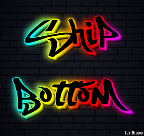 Ship Bottom Efekt tekstowy