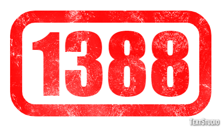 1388 Tekst effect