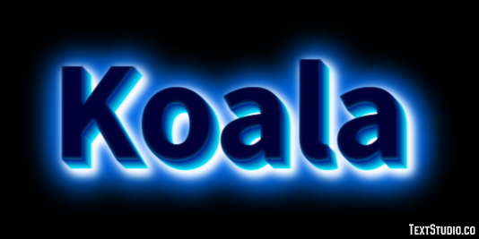 Koala Efecto de texto