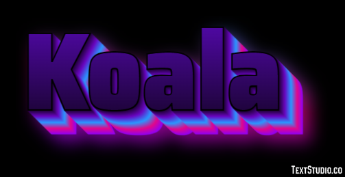 Koala Efecto de Texto