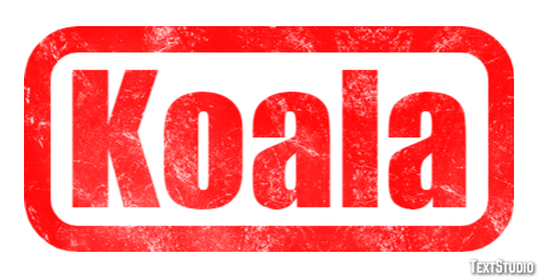 Koala Efecto de texto