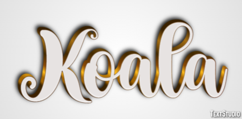 Koala Efecto de Texto