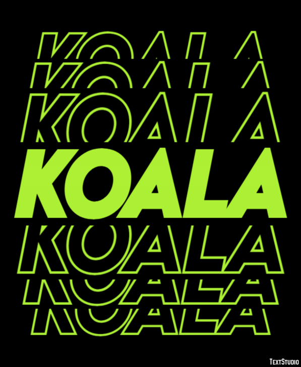 Koala Efecto de Texto