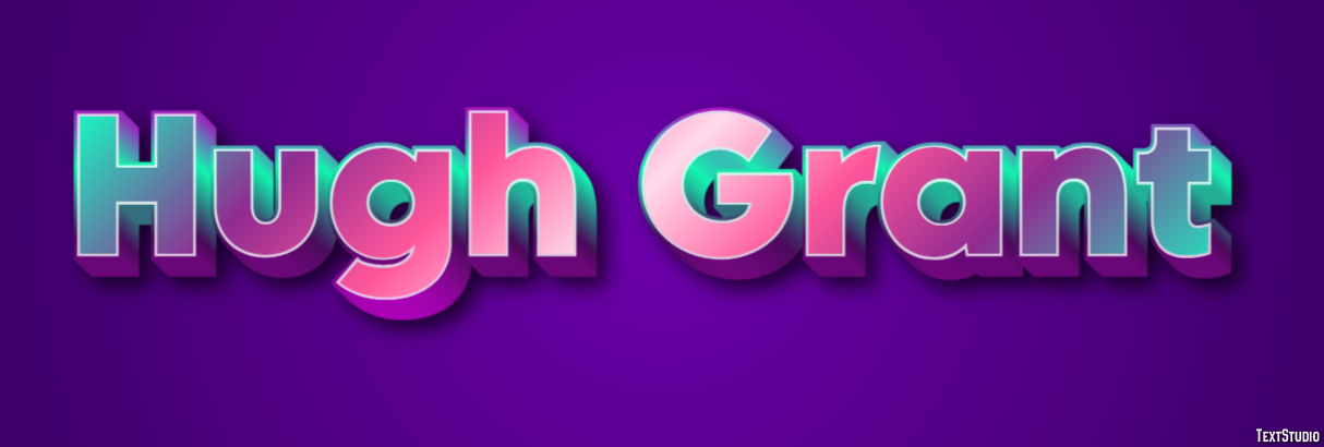 Hugh Grant Text effect