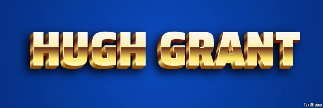 Hugh Grant Text effect