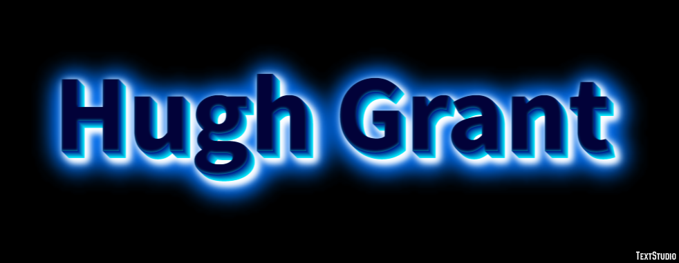 Hugh Grant Text Effect