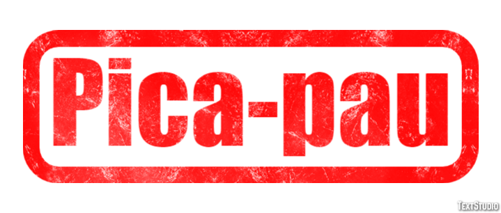 Pica-pau Efeito de texto