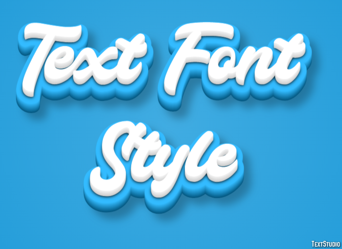 Text Font Style Effetto testo