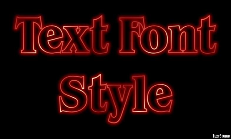 Text Font Style Effetto testo