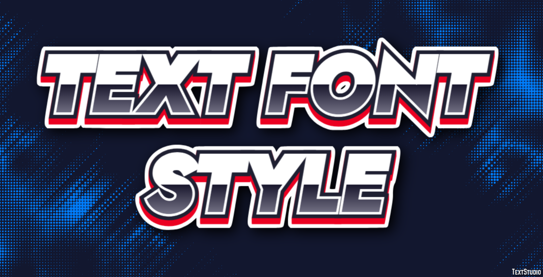 Text Font Style Effetto testo