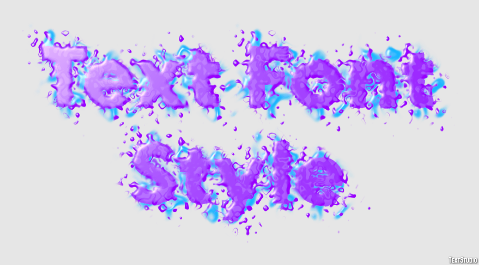 Text Font Style Effetto testo