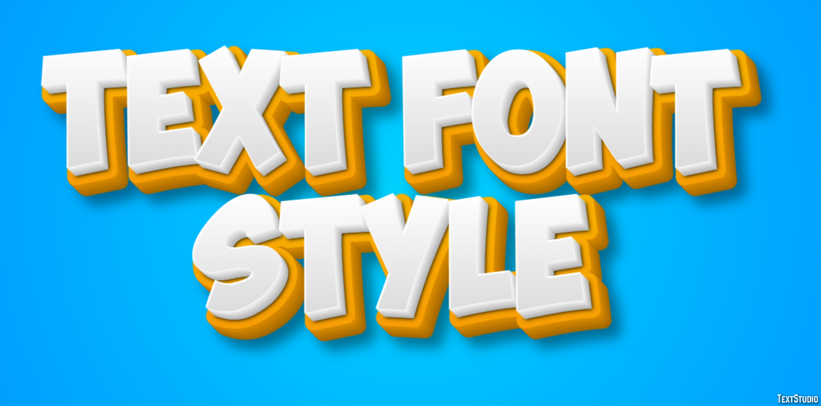 Text Font Style Effetto testo