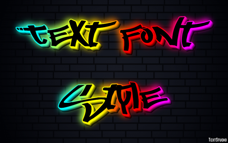 Text Font Style Efekt tekstowy