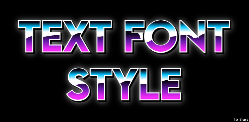 Text Font Style Effetto testo
