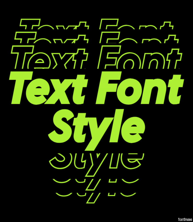 Text Font Style Effetto testo