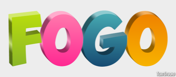 Fogo Effetto testo