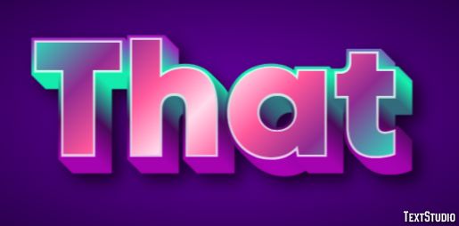 That Text Effect