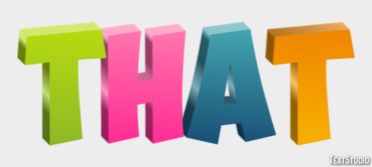 That Text Effect
