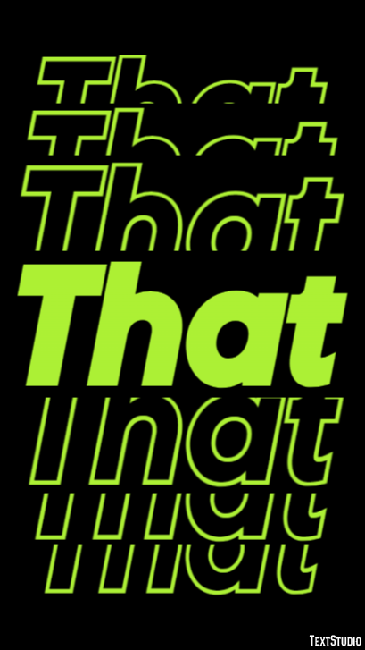 That Text Effect