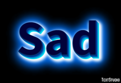Sad Text Effect