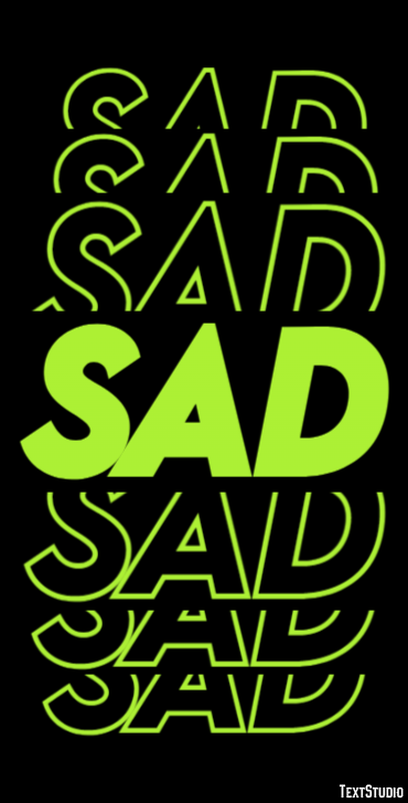 Sad Text Effect